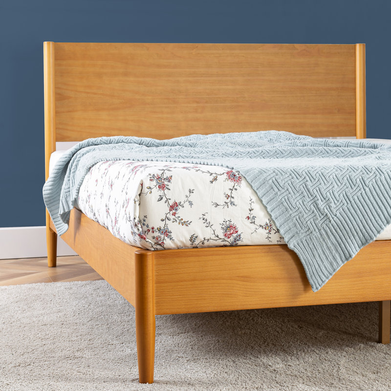George Oliver Davyan Low Profile Mid-Century Modern Platform Bed ...
